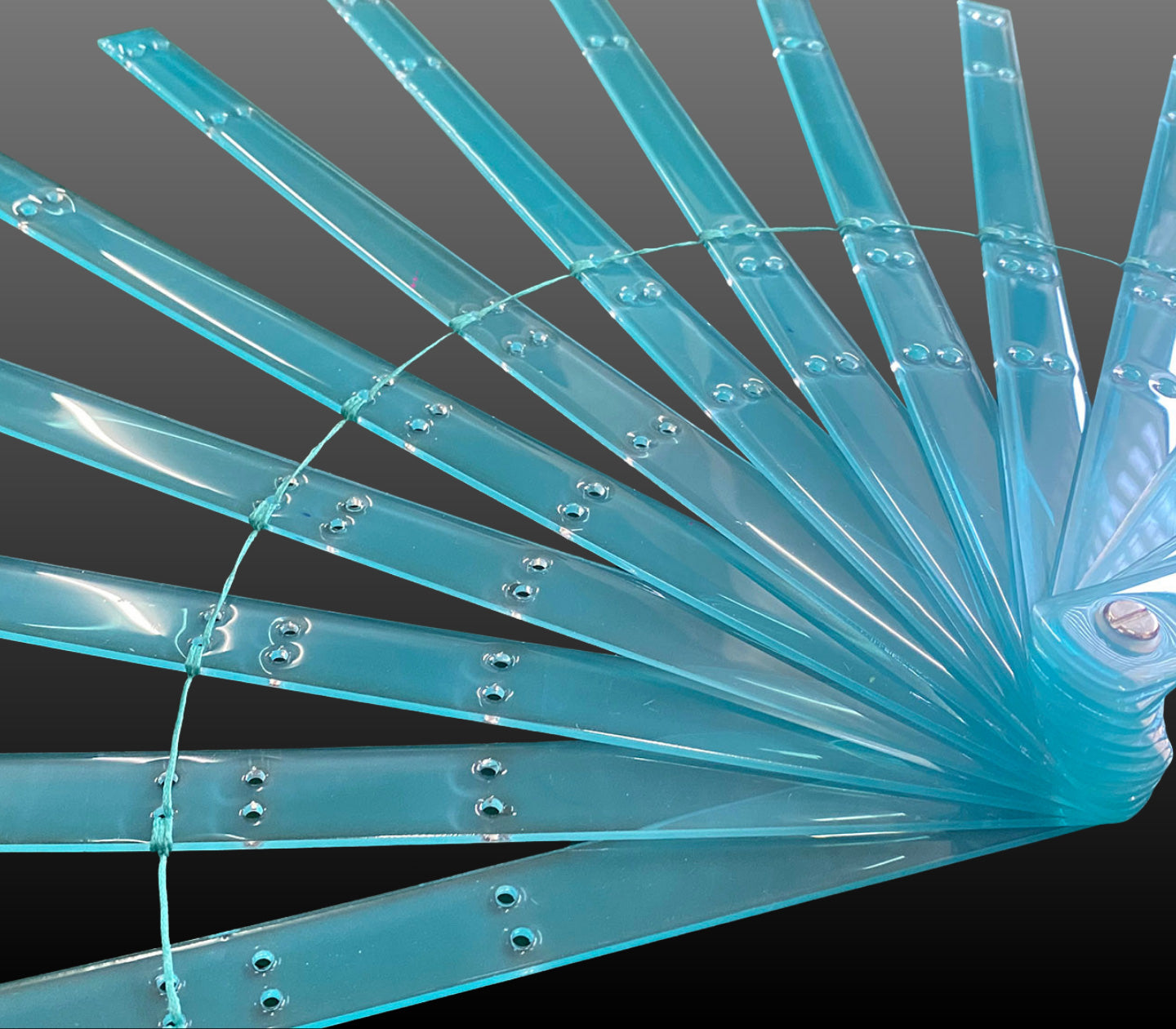 Acrylic Two-Layers Fan Staves 13”