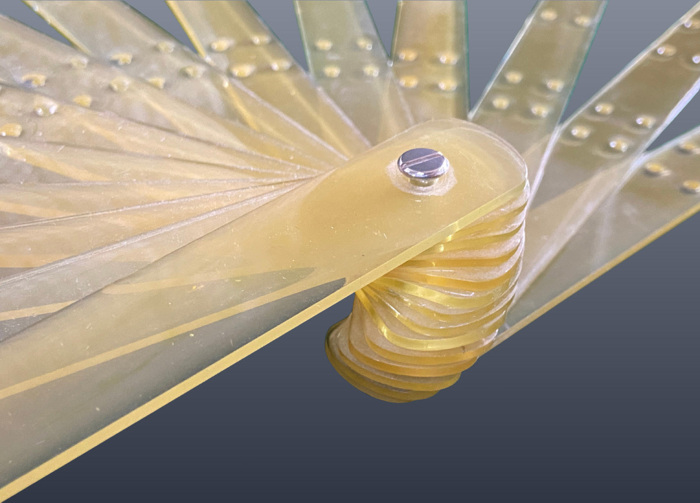 Acrylic Triple-Layers Fan Staves 15"