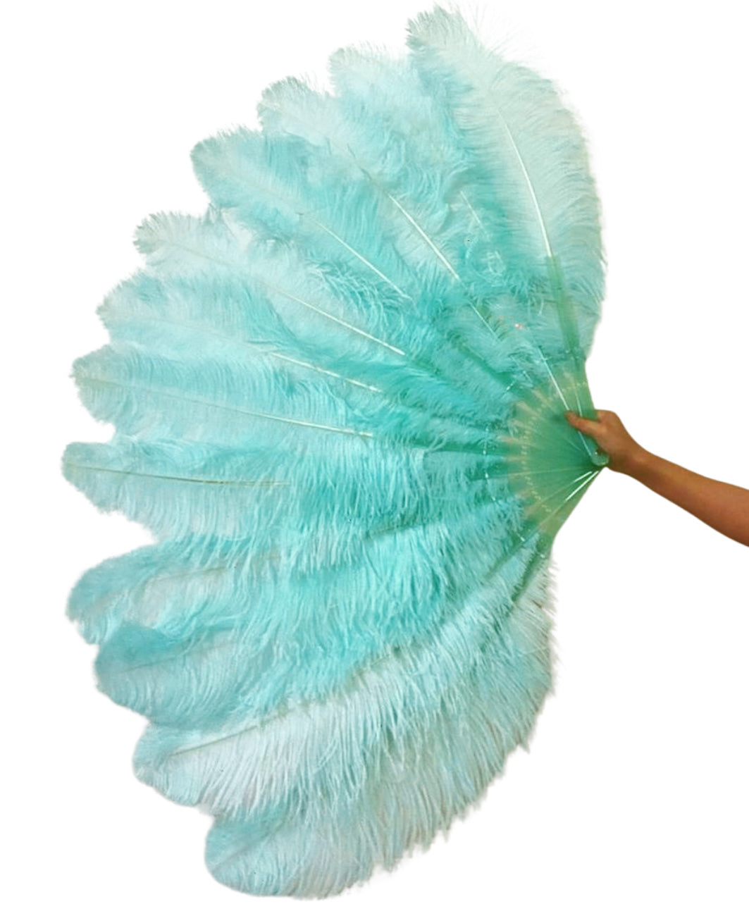 2 Layer Advanced Ostrich Feather Fan 30"x54"