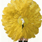 The Half-Moon Advanced Fan -  180°  2 Layer Ostrich Feather Fan 30"x60"