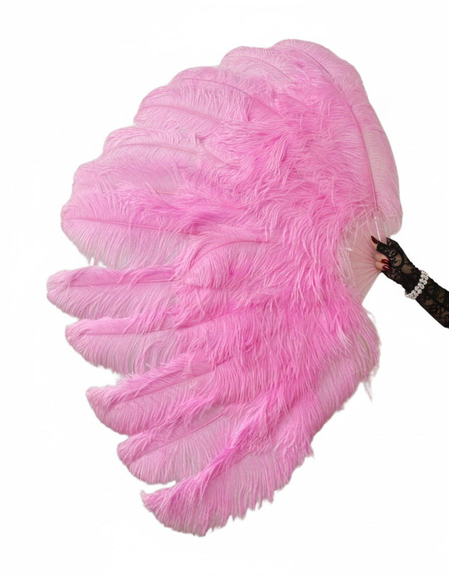 2 Layer Professional Ostrich Feather Fan 34"x60"