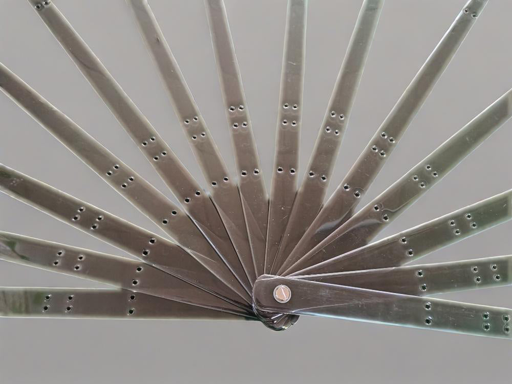Acrylic Two Layer Extended Fan Staves 15”