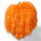Professional burlesque waterfall fan with orange ostrich feathers