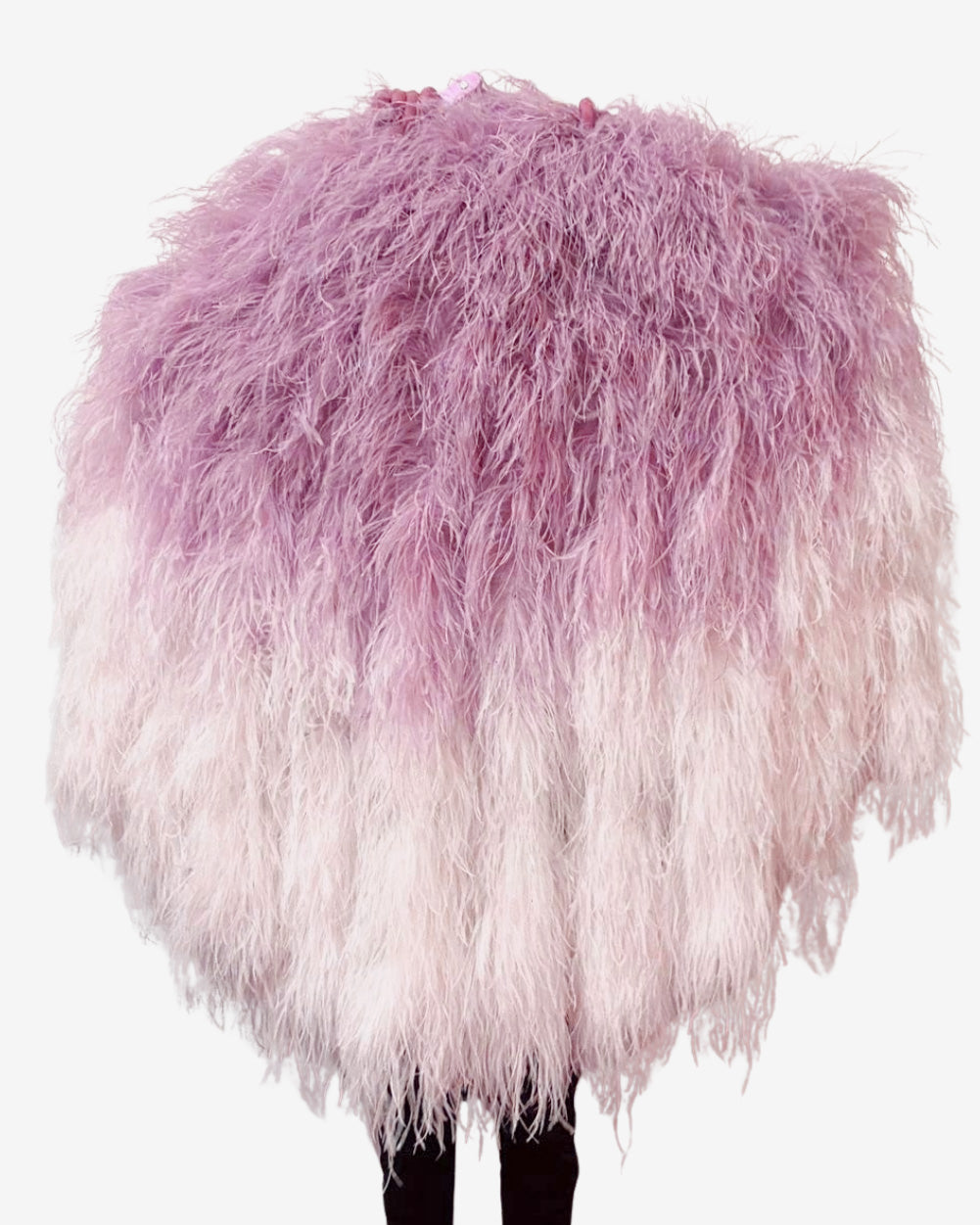 Gradient Color Professional-Grade Burlesque Waterfall Fan ,ostrich boa fan