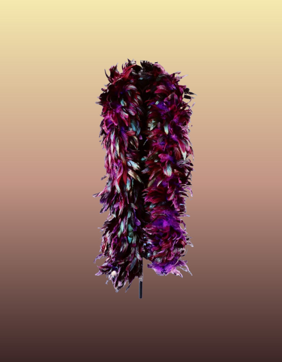 Dyed Purple Lightweight Coque Schlappen Feather Boa
