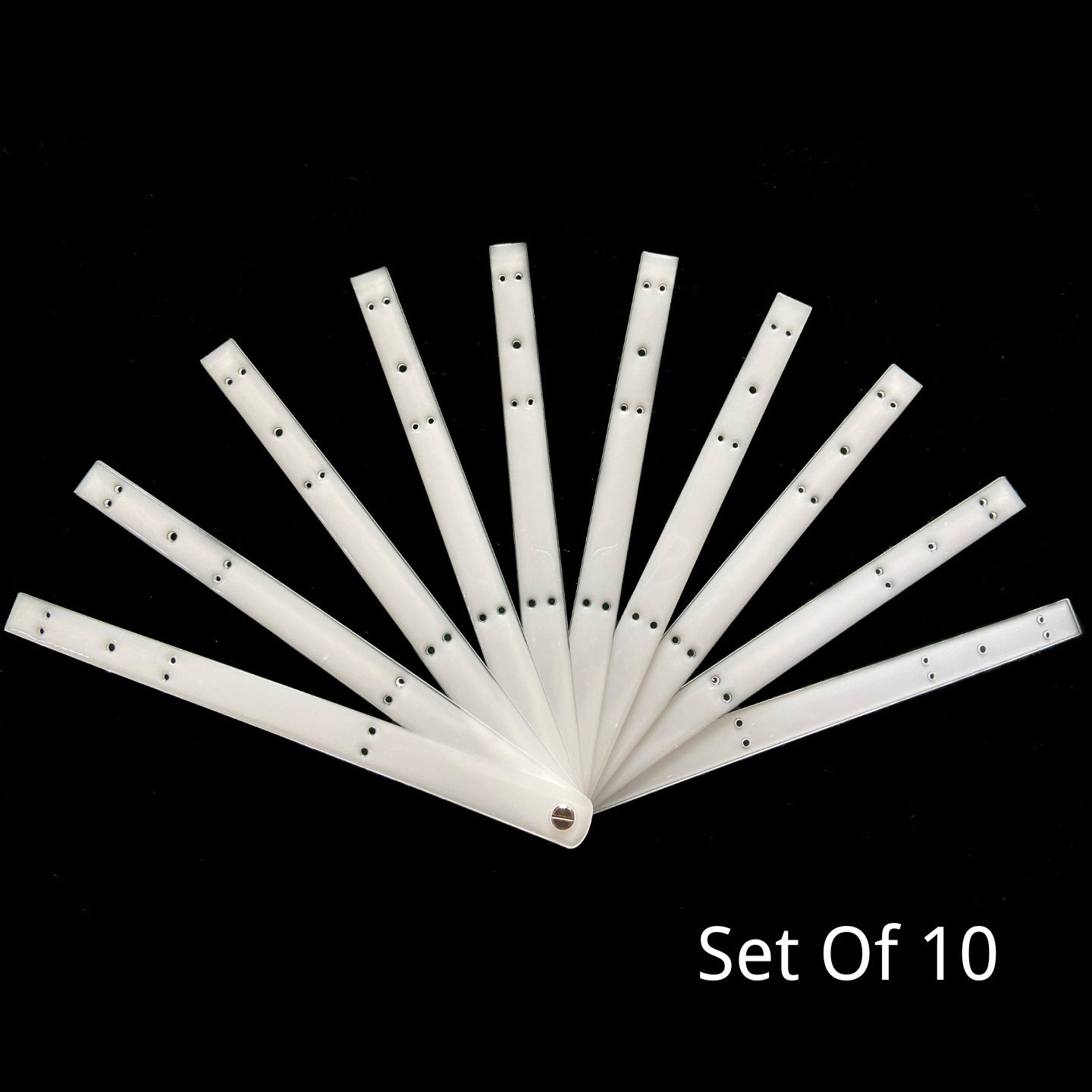 Acrylic Single-Layer Fan Staves 10”