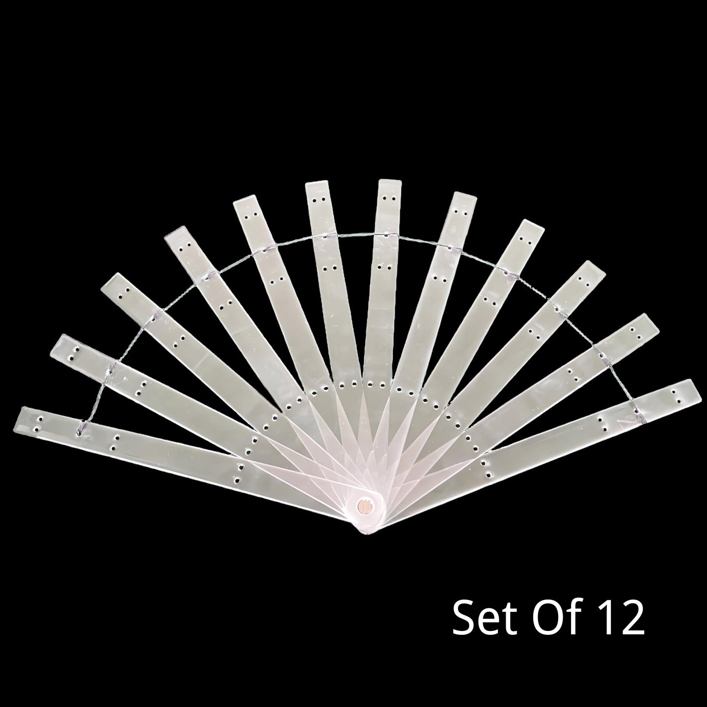 Acrylic Single-Layer Fan Staves 10”