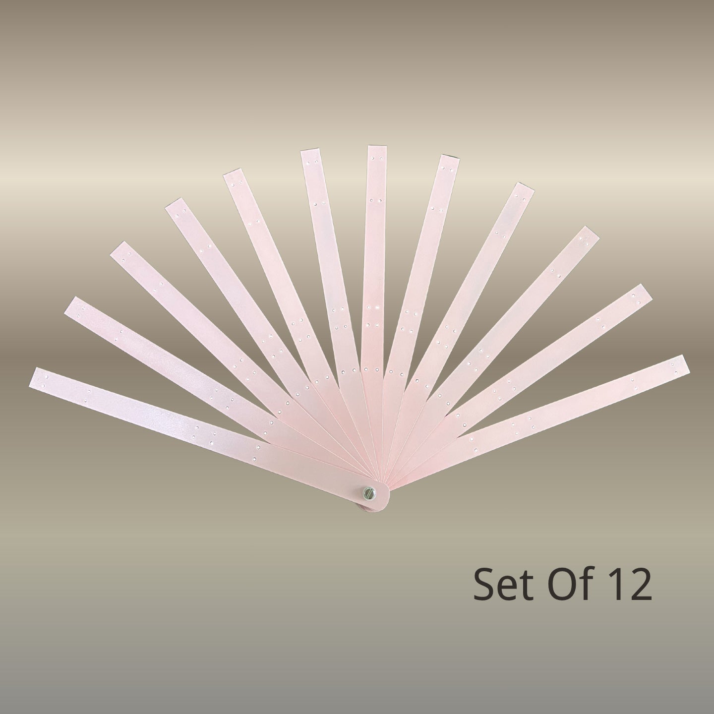 Metal Aluminum Two-Layers Fan Staves 13"