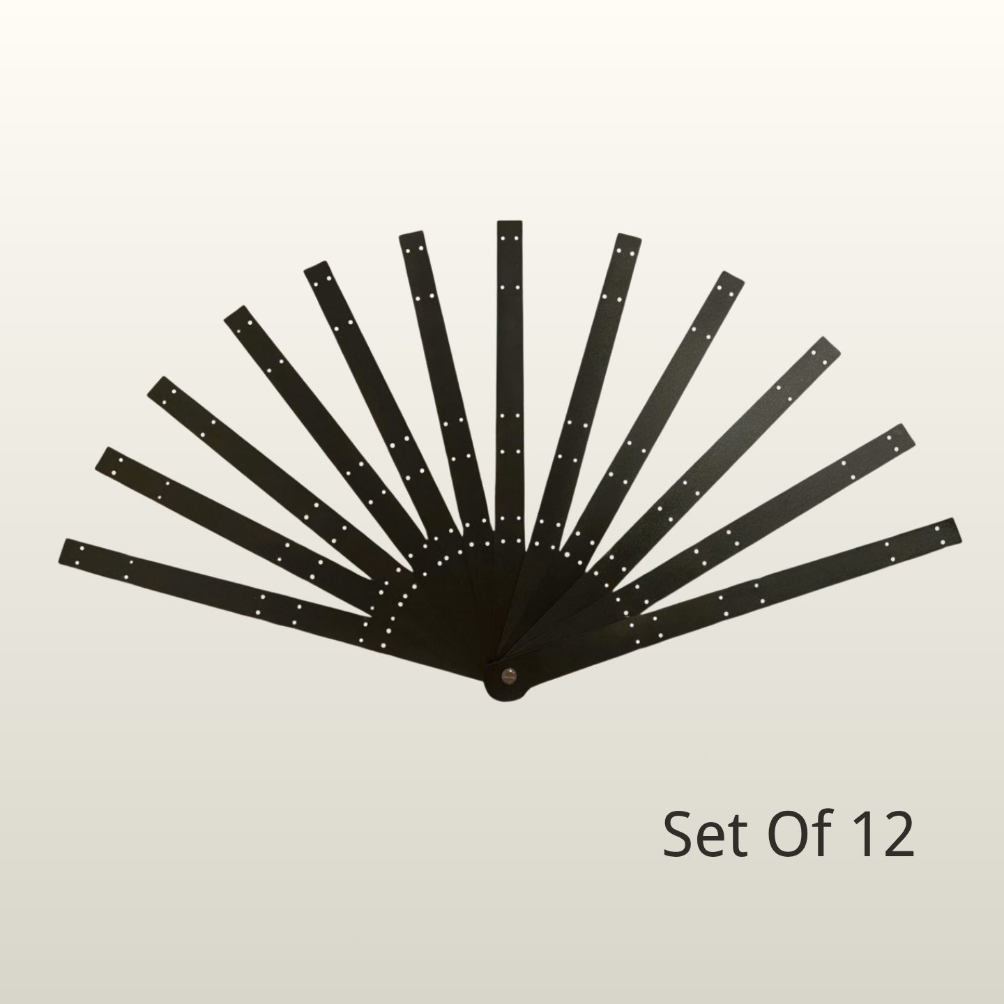 Metal Aluminum Triple-Layers Fan Staves 15"