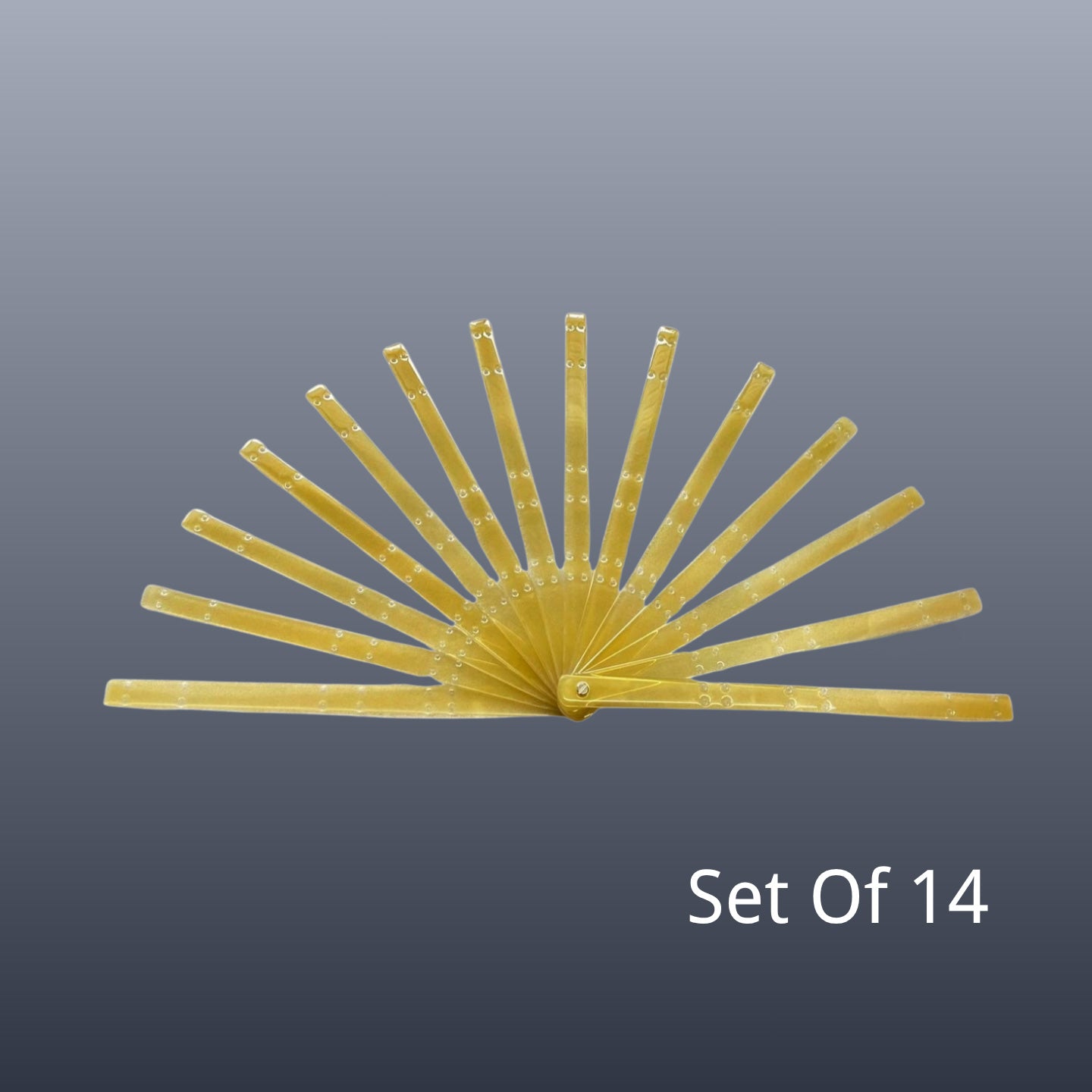 Acrylic Triple-Layers Fan Staves 15"