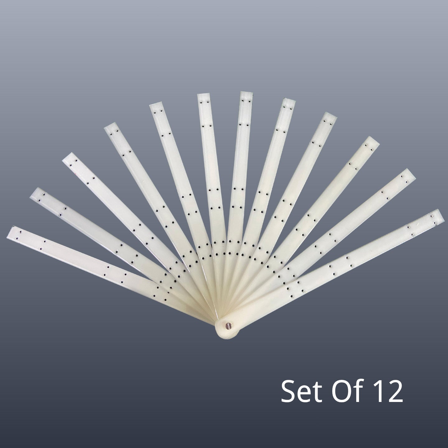 Acrylic Triple-Layers Fan Staves 15"