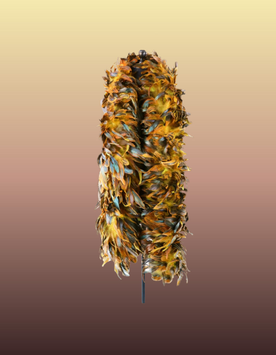 Dyed Yellow Lightweight Coque Schlappen Feather Boa