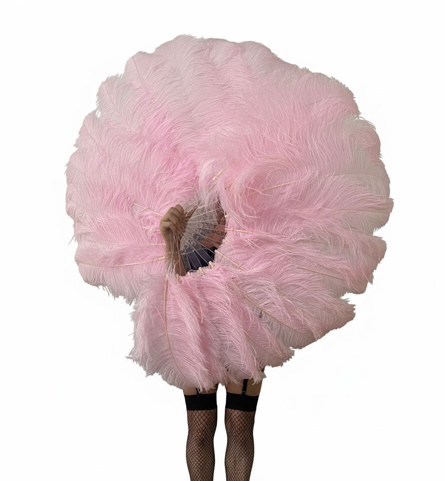 Single Layer Beginner’s Ostrich Feather Fan 25"x 45"