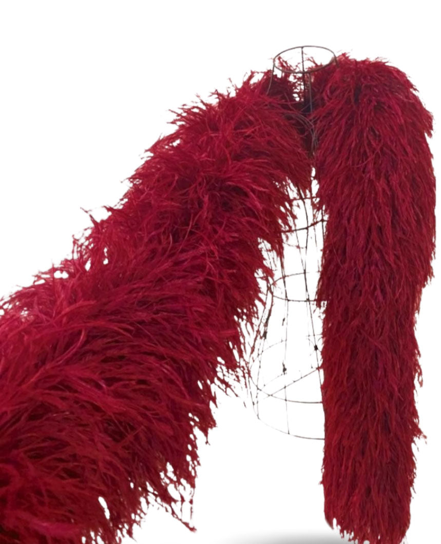 Luxury 20 Ply Ostrich Feather Boa – Premium Handmade Feather Accessory