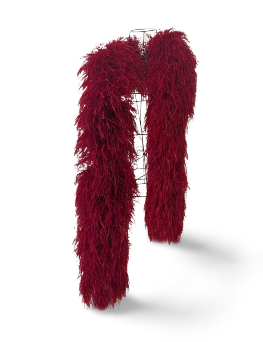 Luxury 20 Ply Ostrich Feather Boa – Premium Handmade Feather Accessory