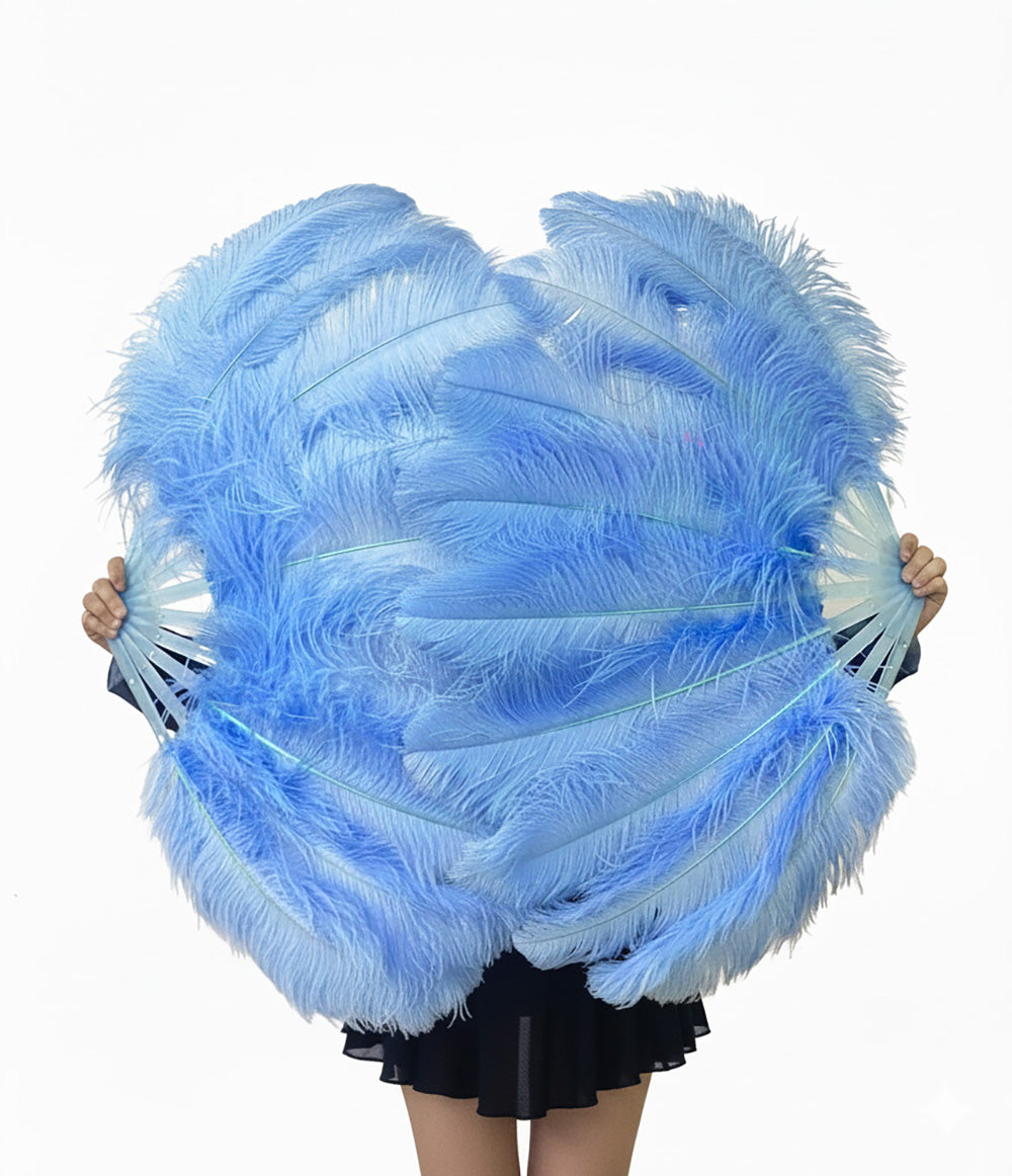 Single Layer Beginner’s Ostrich Feather Fan 24"x 41"